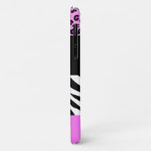 Leopard Print, Zebra Print, Animal Print, Roze Case-Mate iPhone Case (Achterkant/links)