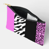 Leopard Print, Zebra Print, Animal Print, Roze Etui (Open)