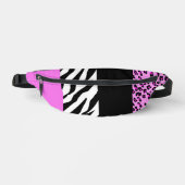 Leopard Print, Zebra Print, Animal Print, Roze Heuptasje (Voorkant)