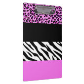 Leopard Print, Zebra Print, Animal Print, Roze Klembord (Rechts)