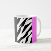 Leopard Print, Zebra Print, Animal Print, Roze Koffiemok (Voorkant rechts)