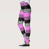 Leopard Print, Zebra Print, Animal Print, Roze Leggings (Links)