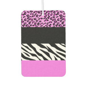Leopard Print, Zebra Print, Animal Print, Roze Luchtverfrisser