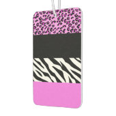 Leopard Print, Zebra Print, Animal Print, Roze Luchtverfrisser (Links)