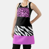 Leopard Print, Zebra Print, Animal Print, Roze Schort (Insitu)