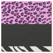 Leopard Print, Zebra Print, Animal Print, Roze Stof (Close Up)