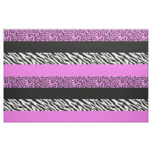 Leopard Print, Zebra Print, Animal Print, Roze Stof (Fat Quarter)