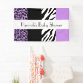 Leopard Print, Zebra Print, Baby shower Spandoek (Insitu)