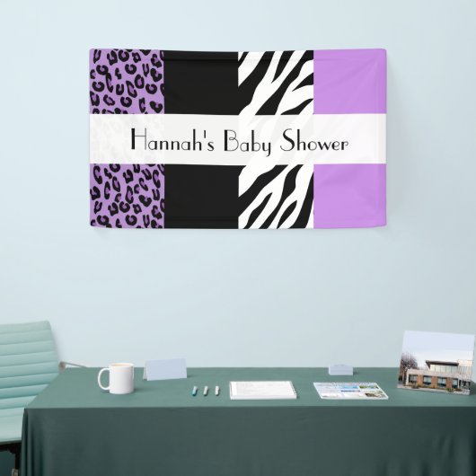 Leopard Print, Zebra Print, Baby shower Spandoek (Beurs)