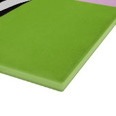 Leopard Print, Zebra Print, Green, Jouw naam Snijplank (Hoek)