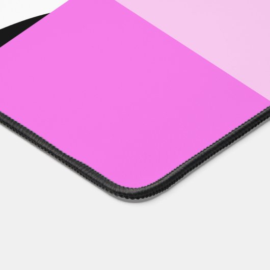 Leopard Print, Zebra Print, Roze, Jouw naam Bureaumat (Hoek)