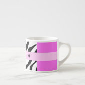Leopard Print, Zebra Print, Roze, Jouw naam Espresso Kop (Rechts)