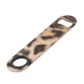 leopard print zie textuurtrendy speed flessenopener (Voorkant Gekanteld)