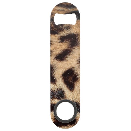 leopard print zie textuurtrendy speed flessenopener (Achterkant)