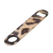 leopard print zie textuurtrendy speed flessenopener (Achterkant Gekanteld)