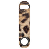 leopard print zie textuurtrendy speed flessenopener (Voorkant)