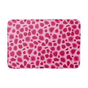 Leopard Print, zwart en wit Badmat