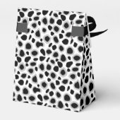 Leopard Print - zwart-wit Bedankdoosjes (Achterkant)