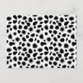 Leopard Print - zwart-wit Briefkaart (Voorkant)