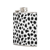 Leopard Print - zwart-wit Heupfles (Links)