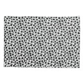 Leopard Print - zwart-wit Kussensloop (Achterkant)