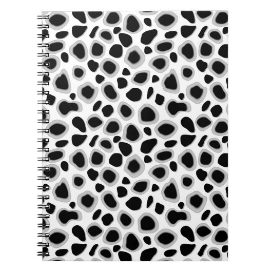 Leopard Print - zwart-wit Notitieboek (Voorkant)
