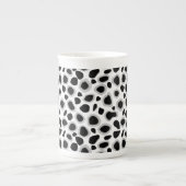 Leopard Print - zwart-wit Porselein Kop (Voorkant)