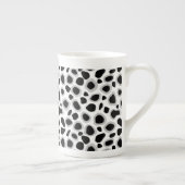 Leopard Print - zwart-wit Porselein Kop (Rechts)