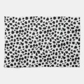 Leopard Print - zwart-wit Theedoek (Horizontaal)