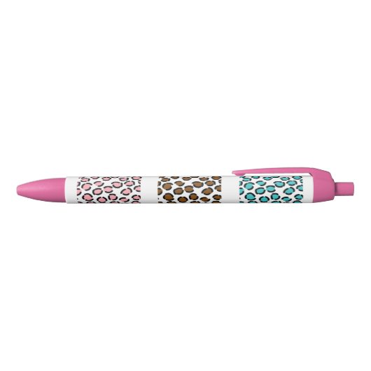 Leopard Print Zwarte Inkt Pen (Bovenkant)