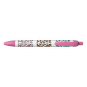 Leopard Print Zwarte Inkt Pen (Achterkant)