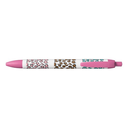 Leopard Print Zwarte Inkt Pen (Achterkant)