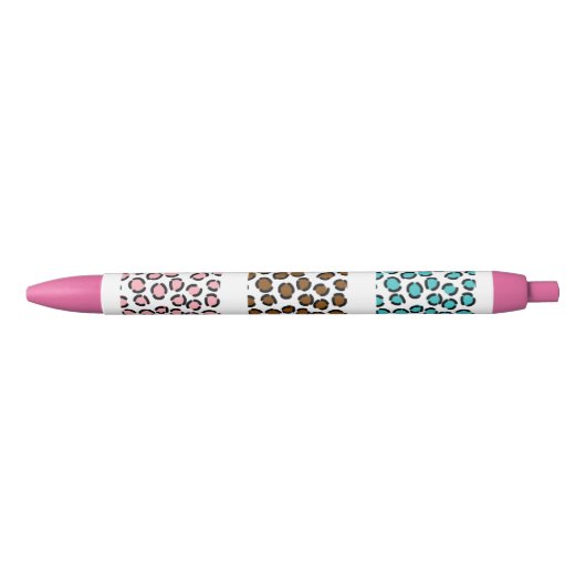 Leopard Print Zwarte Inkt Pen (Voorkant)