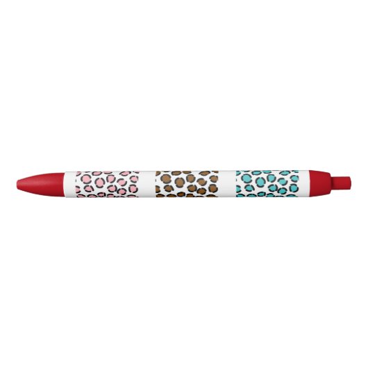 Leopard Print Zwarte Inkt Pen (Voorkant)