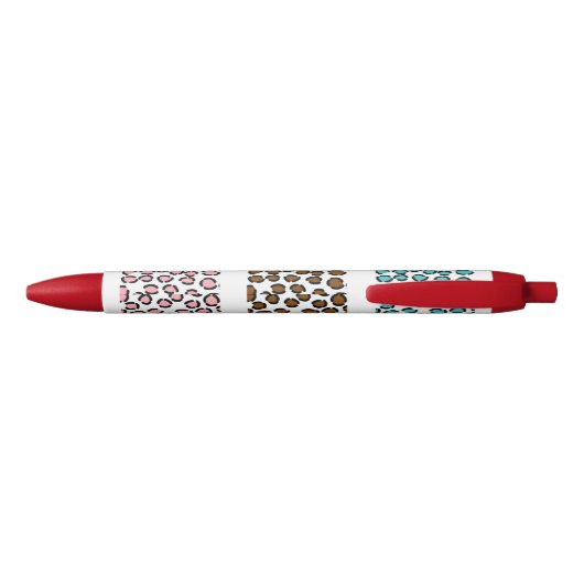 Leopard Print Zwarte Inkt Pen (Achterkant)