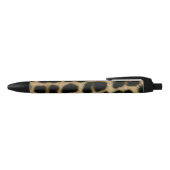 Leopard Print Zwarte Inkt Pen (Bovenkant)