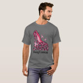 Leopard Printed High Hiel Crush Breast Cancer Awar T-shirt (Voorkant volledig)