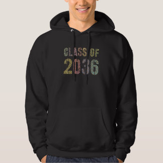 Leopard printklasse van 2036 Toekomstig Afstuderen Hoodie