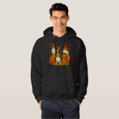 Leopard Pumpkin print speldenhandjes Herfst herfst Hoodie (Voorkant volledig)