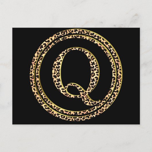 Leopard Q Briefkaart (Voorkant)