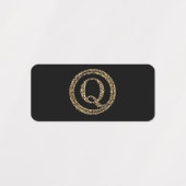 Leopard Q Labels (Design 2)