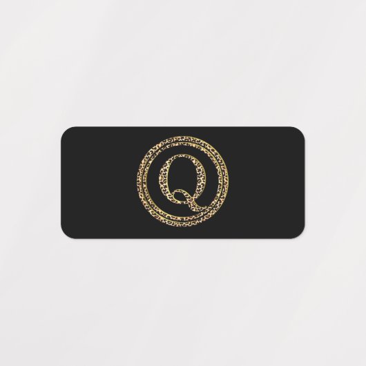 Leopard Q Labels (Design 2)
