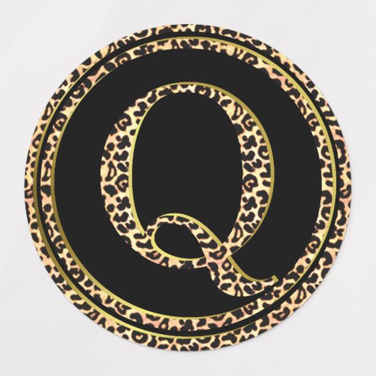 Leopard Q Labels (Design 2)
