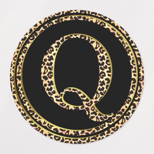 Leopard Q Labels (Design 1)