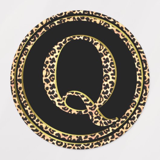 Leopard Q Labels (Design 3)