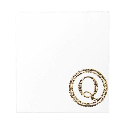 Leopard Q Notitieblok (Voorkant)