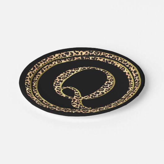 Leopard Q Papieren Bordje (Gekanteld)