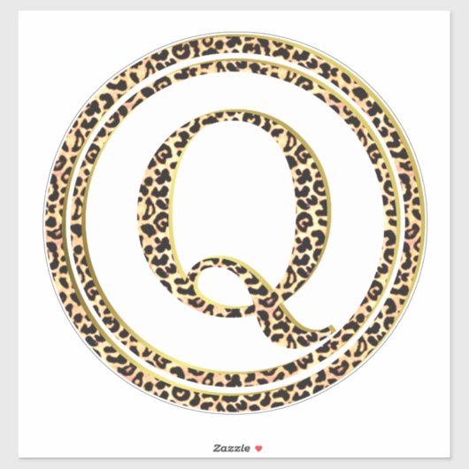 Leopard Q Sticker (Vel)