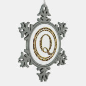 Leopard Q Tin Sneeuwvlok Ornament (Links)