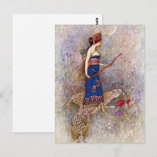 Leopard Queen Briefkaart (Voorkant / Achterkant)